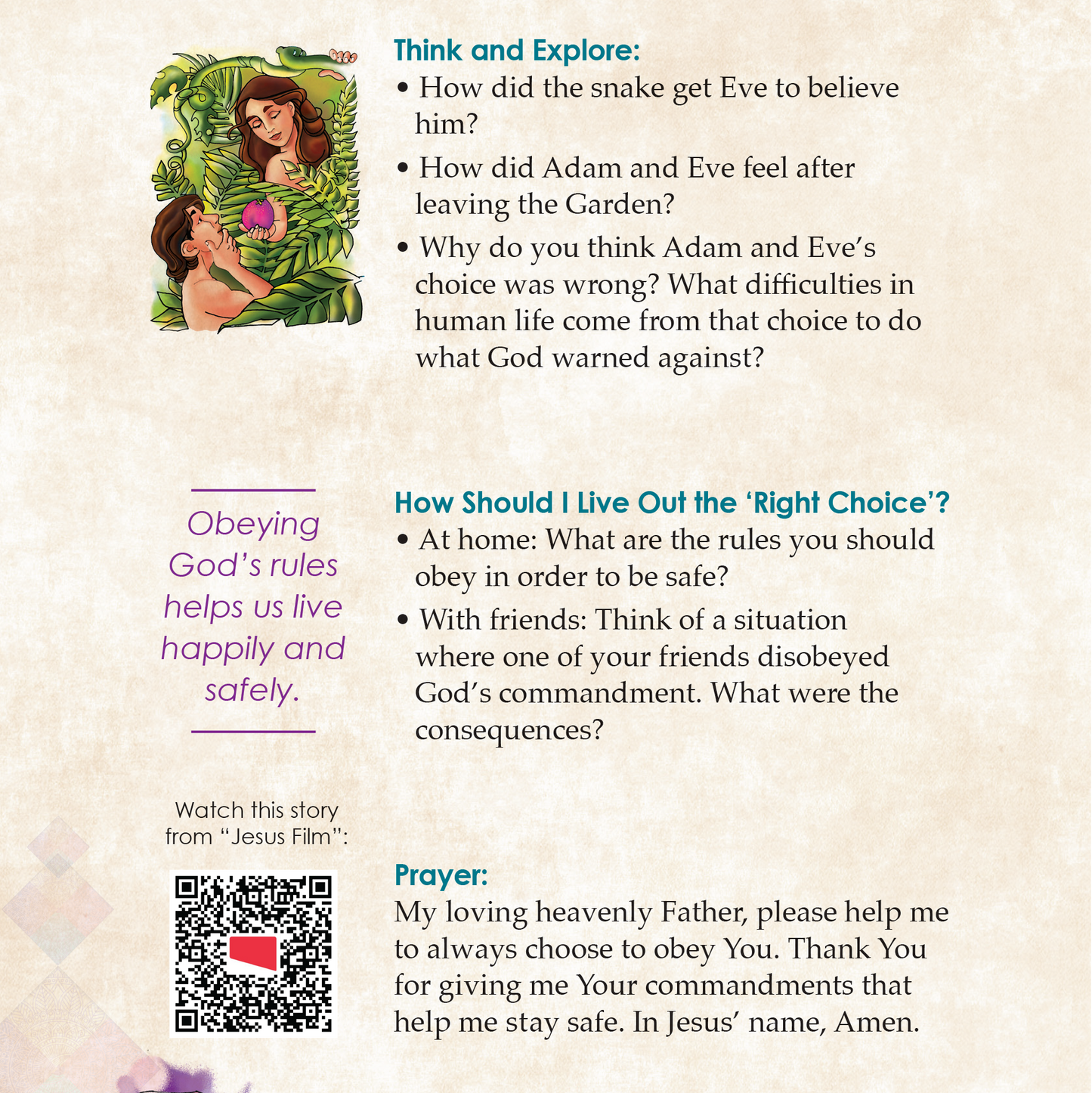 The Right Choices Stories from the Bible